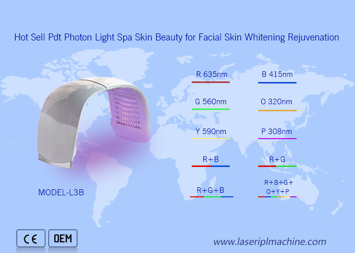 Hot Sell Pdt Photon Light Spa Skin Beauty para Rejuvenescimento da Pele Facial Branqueador