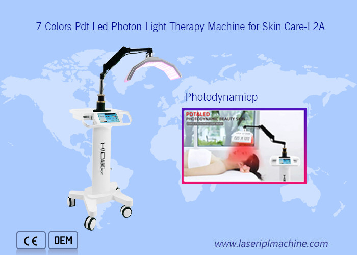 7 Colors Pdt Led Foton Therapy Facial Lifting Beauty Machine para cuidados com a pele.