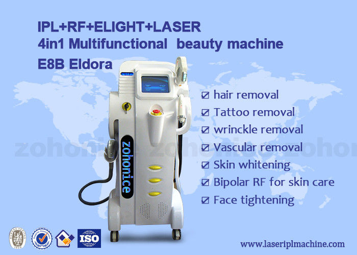 o laser IPL do yag do nd de 4in1 Mulfifunction RF OPTA a máquina indolor profissional da remoção do cabelo do laser de SHR