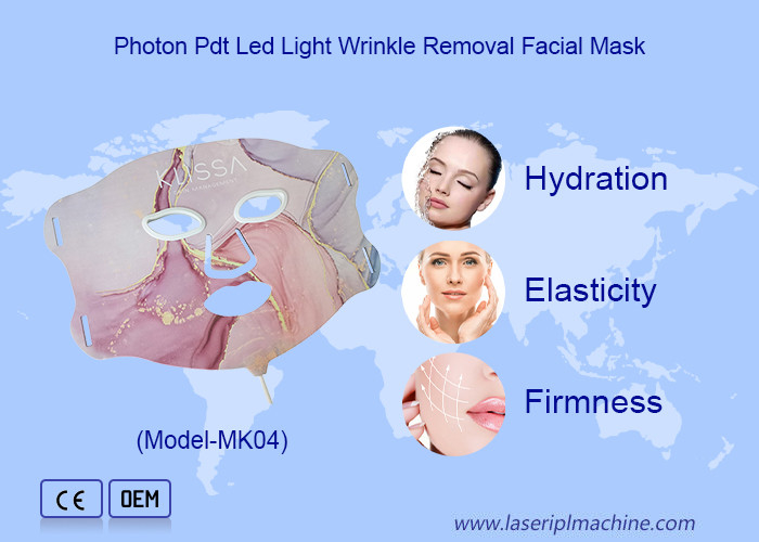 Máskara facial LED de luz vermelha e azul avançada Silicone para uso pessoal em todos os tipos de pele