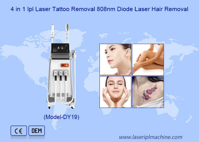 IPL Skin Care+ND Yag Laser Tattoo Removal+Diode Laser Hair Removal para Centro de Beleza