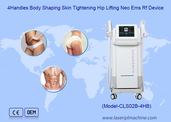 4 Mãos Formação do corpo Aprietação da pele Elevação de quadril Neo Ems Rf Dispositivo de estimulação muscular