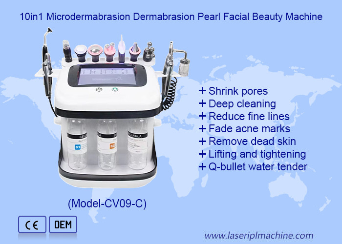 Cuidados faciais Aqua Peel RF Jet de oxigênio Hydro Microdermabrasion Machine para limpeza profunda