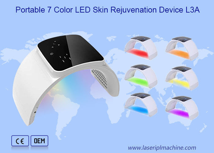Máquina de fototerapia LED ABS de 7 cores 30W para cuidados com a pele