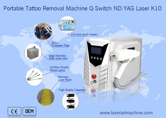 Bom preço Q portátil - comute a máquina 500-1000V poderoso da remoção da tatuagem do laser on-line