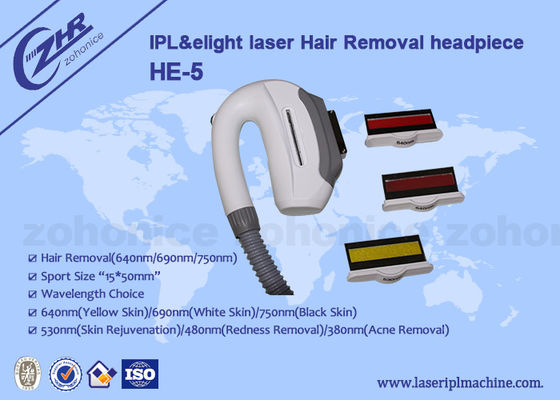 Bom preço IPL & E - tamanho de ponto grande 15*50mm da parte clara do punho do laser da remoção do cabelo on-line
