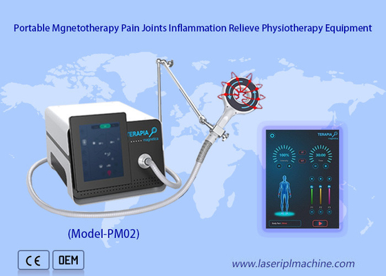 Máquina de terapia eletromagnética de fisioterapia Dispositivo de tratamento de alívio de dor de resfriamento de ar