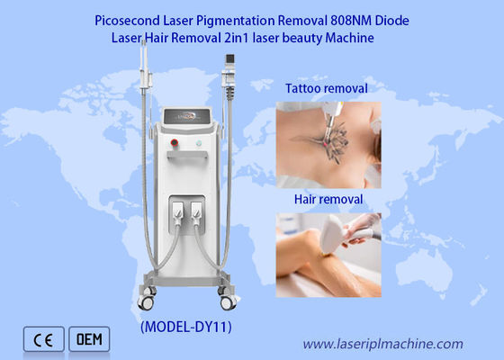 Bom preço Laser profissional 2 do diodo 808nm em 1 dispositivo da remoção da tatuagem do laser do picosegundo da remoção do cabelo on-line