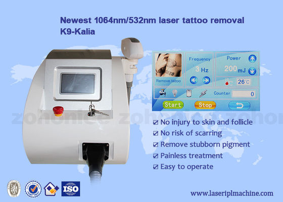 Bom preço Máquina da remoção da tatuagem do mini comprimento de onda 1064nm/532nm portátil do laser do yag do nd on-line