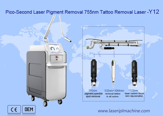máquina da remoção da tatuagem do laser de picosecond do Alexandrite 755nm