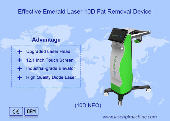 Bom preço dispositivo gordo da lipoaspiração da remoção 10d de 532nm 635nm Emerald Laser Weight Loss Effective on-line