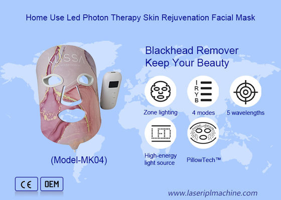 Bom preço Máscara Facial LED Infravermelho Vermelho de Silício para Rejuvenescimento da Pele e Cuidados Faciais da Pele on-line