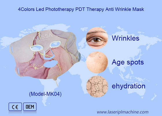 Bom preço 4 Nível de luz infravermelha Máscara facial LED Intensidade Dispositivo de beleza doméstica on-line