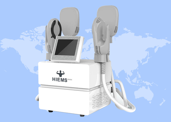 Máquina de Emagrecimento Corporal Hiemt Ems 4 Manípulos 7 tesla para Fortalecimento Muscular e Levantamento de Glúteos