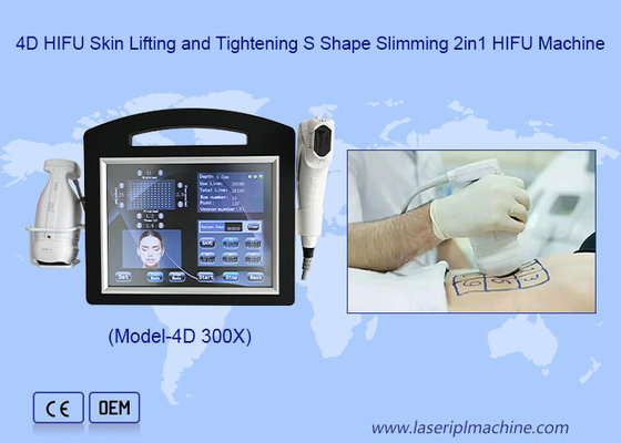 Máquina 4D HIFU para Modelagem Corporal Liposônica e Remoção de Rugas e Lifting Facial