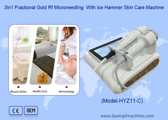 Anti-envelhecimento 2 em 1 Rf Hifu com Ice Hammer Máquina de cuidados da pele