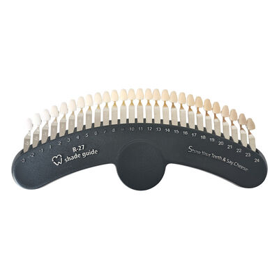 Bom preço Guia de sombras 3D 27 cores Comparador de sombras de branqueamento dentário Quadro de gráficos on-line