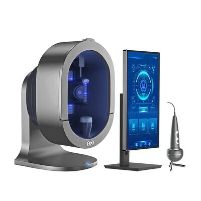 Scanner de couro cabeludo microscópico 3D AI 3 câmeras 2 em 1, analisador de pele facial