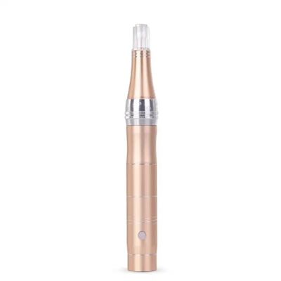 Bom preço 3 Color Derma Pen Máquina elétrica de carregamento de cinco estágios Micro Agulha Instrumento de beleza on-line