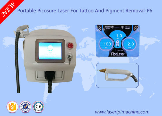 Bom preço Nd portátil Yag do interruptor do nanômetro Q do picosegundo 1064 de picosecond da máquina da remoção da tatuagem do laser on-line