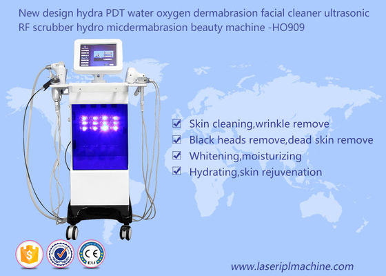 Bom preço Da beleza ultrassônica do Rf da máquina de Dermabrasion do oxigênio da água do purificador de Pdt do Hydra líquido de limpeza facial on-line