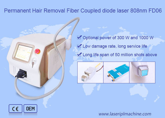 Bom preço A fibra permanente da máquina da remoção do cabelo do laser do diodo acoplou o poder de 808nm 600w on-line