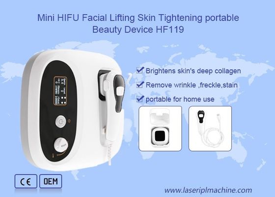 Bom preço Mini pele de levantamento facial de Hifu que aperta o dispositivo portátil HF119 da beleza on-line