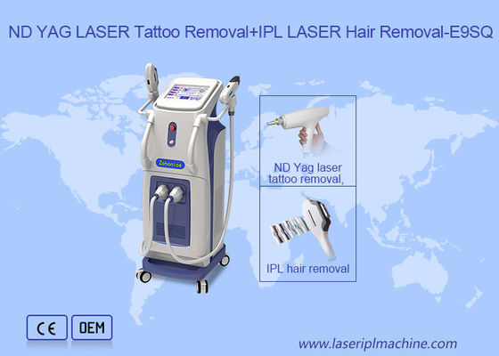 Bom preço 2 em 1 remoção permanente da tatuagem do laser do Nd Yag do interruptor da remoção Q do cabelo do IPL on-line