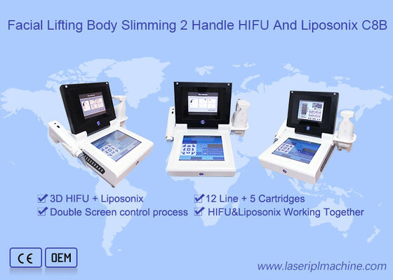 Bom preço 2 em 1 máquina de Liposonix 3D HIFU do emagrecimento do corpo 200W on-line