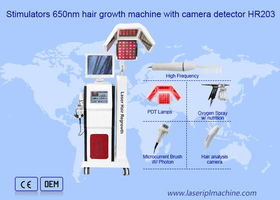 Máquina da rebrota do cabelo do laser do tratamento 808nm 90Hz da queda de cabelo