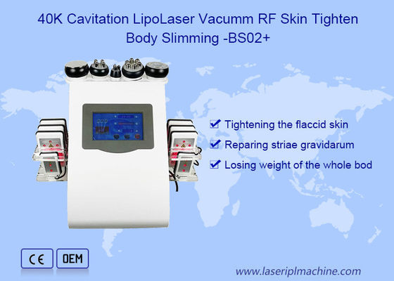 Máquina da cavitação do corpo do Rf Lipolaser 40khz do vácuo