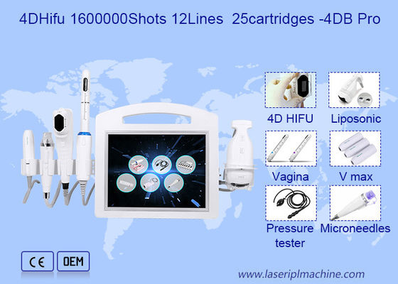 6 em 1 máquina da beleza de Hifu do ultrassom da clínica 4D