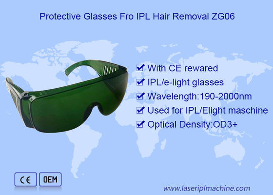 Vidros de segurança da remoção do cabelo do laser da remoção OD3 do cabelo do IPL do interruptor de Q