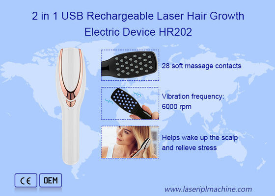 Pente elétrico do laser de Zohonice 655nm para a rebrota do cabelo