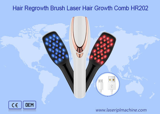 620nm 2 em 1 pente recarregável do crescimento do cabelo do laser do Usb