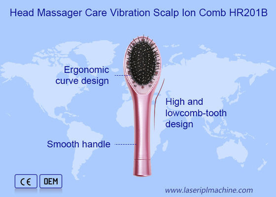Pente principal do crescimento do cabelo do OEM do íon do escalpe da vibração do cuidado da massagem