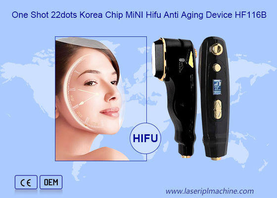 Bom preço Mini Hifu Beauty Machine One Shot 22 pontos para face lifting anti-envelhecimento on-line