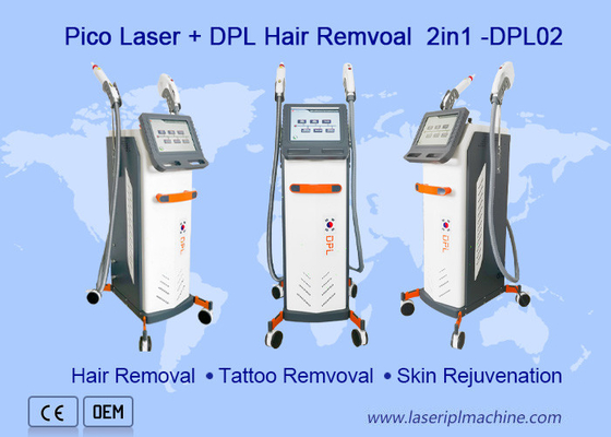 Remoção da tatuagem da máquina da beleza de Pico Nd Yag Laser Multifunction e remoção do cabelo de Dpl